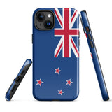 Neuseeland Flagge iPhone Fall 15 14 13 12 11 Pro Max Plus Mini Geschenk Reise Souvenir