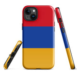 Funda para iPhone 15, 14, 13, 12, 11 Pro Max Plus Mini con bandera de Armenia, regalo de recuerdo de viaje