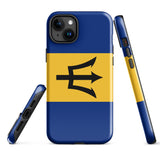 Funda para iPhone 15, 14, 13, 12, 11 Pro Max Plus Mini con bandera de Barbados, regalo de recuerdo de viaje