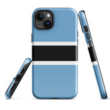 Funda para iPhone 15, 14, 13, 12, 11 Pro Max Plus Mini con bandera de Botsuana, regalo de recuerdo de viaje