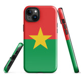 Funda para iPhone 15, 14, 13, 12, 11 Pro Max Plus Mini con bandera de Burkina Faso, regalo de recuerdo de viaje