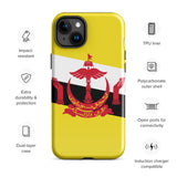 Funda para iPhone 15, 14, 13, 12, 11 Pro Max Plus Mini con bandera de Brunei, regalo de recuerdo de viaje