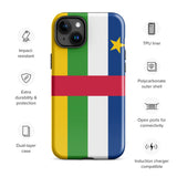 Funda para iPhone 15, 14, 13, 12, 11 Pro Max Plus Mini con bandera de la República Centroafricana, regalo de recuerdo de viaje