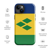 St. Vincent und die Grenadinen Flagge iPhone Hülle 15 14 13 12 11 Pro Max Plus Mini Geschenk Reise Souvenir