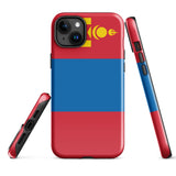 Mongolia Mongolian Flag iPhone Case 15 14 13 12 11 Pro Max Plus Mini Gift Travel Souvenir