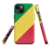 Funda para iPhone 15, 14, 13, 12, 11 Pro Max Plus Mini con bandera del Congo, regalo de recuerdo de viaje