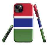 Gambia Gambian Flag iPhone Case 15 14 13 12 11 Pro Max Plus Mini Gift Travel Souvenir