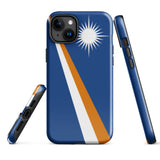 Funda para iPhone 15, 14, 13, 12, 11 Pro Max Plus Mini con bandera de las Islas Marshall, regalo de recuerdo de viaje