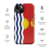 Funda para iPhone 15, 14, 13, 12, 11 Pro Max Plus Mini con bandera de Kiribati, regalo de recuerdo de viaje