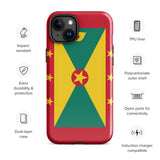 Grenada Grenadian Flag iPhone Case 15 14 13 12 11 Pro Max Plus Mini Gift Travel Souvenir