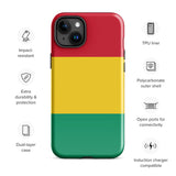 Funda para iPhone 15, 14, 13, 12, 11 Pro Max Plus Mini con bandera de Guinea, regalo de recuerdo de viaje