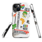 Johannesburg Südafrika Afrikanische Flagge iPhone Hülle 15 14 13 12 11 Pro Max Plus Mini Geschenk Reise Souvenir