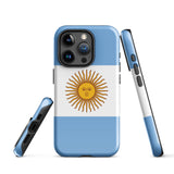 Argentina Argentinian Flag  iPhone 15 14 13 12 11 Pro Max Plus Mini Phone Case iPhone Tough Rugged Protective iPhone case