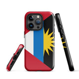 Antigua and Barbuda Flag iPhone case 15 14 13 12 11 Pro Max Plus Mini Antigua and Barbuda Bandana Map Gift Ideas