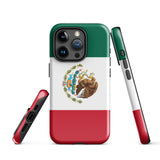 Mexico Mexican Flag iPhone Case 15 14 13 12 11 Pro Max Plus Mini Tough Fitted Hard Protective Shell Glossy Rubber Phone Case Gift Idea