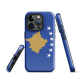 Kosovo Kosovar Flagge iPhone Hülle 15 14 13 12 11 Pro Max Plus Mini Geschenkideen Landkarte Skyline Geschenk für Sie Ihn Ideen Reise Souvenir