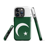 Funda para iPhone 15, 14, 13, 12 y 11 Pro Max Plus Mini con bandera de Pakistán Ideas para regalos Mapa del país Horizonte Regalo para ella Ideas para él Recuerdo de viaje