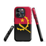 Angola Angolanische Flagge iPhone Hülle 15 14 13 12 11 Pro Max Plus Mini Geschenk Reise Souvenir