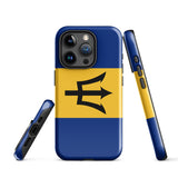 Funda para iPhone 15, 14, 13, 12, 11 Pro Max Plus Mini con bandera de Barbados, regalo de recuerdo de viaje