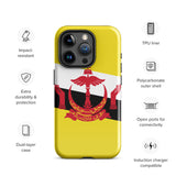 Funda para iPhone 15, 14, 13, 12, 11 Pro Max Plus Mini con bandera de Brunei, regalo de recuerdo de viaje