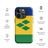 St. Vincent und die Grenadinen Flagge iPhone Hülle 15 14 13 12 11 Pro Max Plus Mini Geschenk Reise Souvenir