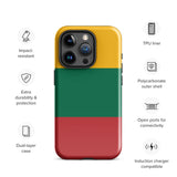 Litauen Lietuva Litauische Flagge iPhone Hülle 15 14 13 12 11 Pro Max Plus Mini Geschenk Reise Souvenir