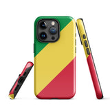 Funda para iPhone 15, 14, 13, 12, 11 Pro Max Plus Mini con bandera del Congo, regalo de recuerdo de viaje