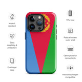 Funda para iPhone 15, 14, 13, 12, 11 Pro Max Plus Mini con bandera de Eritrea, regalo de recuerdo de viaje