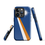 Funda para iPhone 15, 14, 13, 12, 11 Pro Max Plus Mini con bandera de las Islas Marshall, regalo de recuerdo de viaje