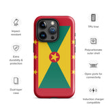 Grenada Grenadian Flag iPhone Case 15 14 13 12 11 Pro Max Plus Mini Gift Travel Souvenir