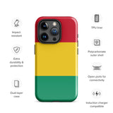 Funda para iPhone 15, 14, 13, 12, 11 Pro Max Plus Mini con bandera de Guinea, regalo de recuerdo de viaje