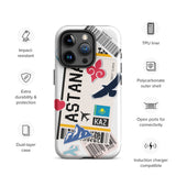 Funda para iPhone 15, 14, 13, 12, 11 Pro Max Plus Mini, regalo de recuerdo de viaje, bandera de Kazajstán de Astana