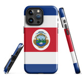 Costa Rica Rican Flag iPhone 15 14 13 12 11 Pro Max Plus Mini Phone Case iPhone Tough Rugged Protective iPhone case