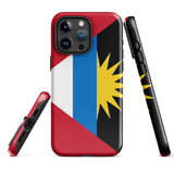 Antigua and Barbuda Flag iPhone case 15 14 13 12 11 Pro Max Plus Mini Antigua and Barbuda Bandana Map Gift Ideas