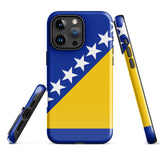 Bosnien und Herzegowina Bosnische Flagge iPhone Hülle 15 14 13 12 11 Pro Max Plus Mini Geschenkideen Landgeschenk für Sie Ihn Ideen Reise Souvenir