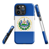 Funda para iPhone 15, 14, 13, 12, 11 Pro Max Plus Mini con bandera salvadoreña, ideas para regalos, mapa del país, regalo para ella, ideas para él, recuerdo de viaje