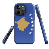 Kosovo Kosovar Flagge iPhone Hülle 15 14 13 12 11 Pro Max Plus Mini Geschenkideen Landkarte Skyline Geschenk für Sie Ihn Ideen Reise Souvenir