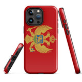 Montenegro Montenegrin Flag iPhone Case 15 14 13 12 11 Pro Max Plus Mini Gift Ideas Country Map Skyline Gift Travel  Souvenir