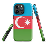 Azerbaijan Azerbaijani Flag iPhone Case 15 14 13 12 11 Pro Max Plus Mini Gift Travel Souvenir