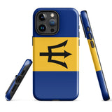 Funda para iPhone 15, 14, 13, 12, 11 Pro Max Plus Mini con bandera de Barbados, regalo de recuerdo de viaje