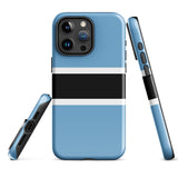 Funda para iPhone 15, 14, 13, 12, 11 Pro Max Plus Mini con bandera de Botsuana, regalo de recuerdo de viaje