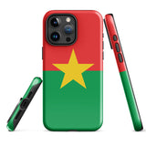Funda para iPhone 15, 14, 13, 12, 11 Pro Max Plus Mini con bandera de Burkina Faso, regalo de recuerdo de viaje
