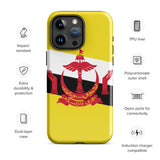 Funda para iPhone 15, 14, 13, 12, 11 Pro Max Plus Mini con bandera de Brunei, regalo de recuerdo de viaje