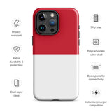 Monaco Monégasque Flag iPhone Case 15 14 13 12 11 Pro Max Plus Mini Gift Travel Souvenir