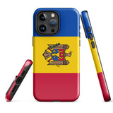 Moldawien Moldawische Flagge iPhone Hülle 15 14 13 12 11 Pro Max Plus Mini Geschenk Reise Souvenir