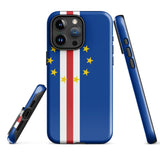 Cabo Verde Verdean Flagge iPhone Fall 15 14 13 12 11 Pro Max Plus Mini Geschenk Reise Souvenir