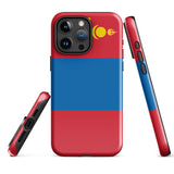 Mongolia Mongolian Flag iPhone Case 15 14 13 12 11 Pro Max Plus Mini Gift Travel Souvenir