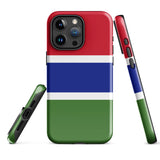 Gambia Gambian Flag iPhone Case 15 14 13 12 11 Pro Max Plus Mini Gift Travel Souvenir