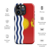Funda para iPhone 15, 14, 13, 12, 11 Pro Max Plus Mini con bandera de Kiribati, regalo de recuerdo de viaje