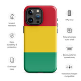 Funda para iPhone 15, 14, 13, 12, 11 Pro Max Plus Mini con bandera de Guinea, regalo de recuerdo de viaje